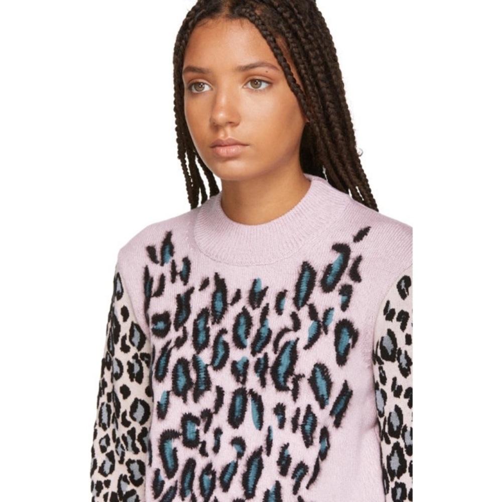 Kenzo Pink Leopard Sweater, size XS, warm and comfy! - Picture 4 of 16